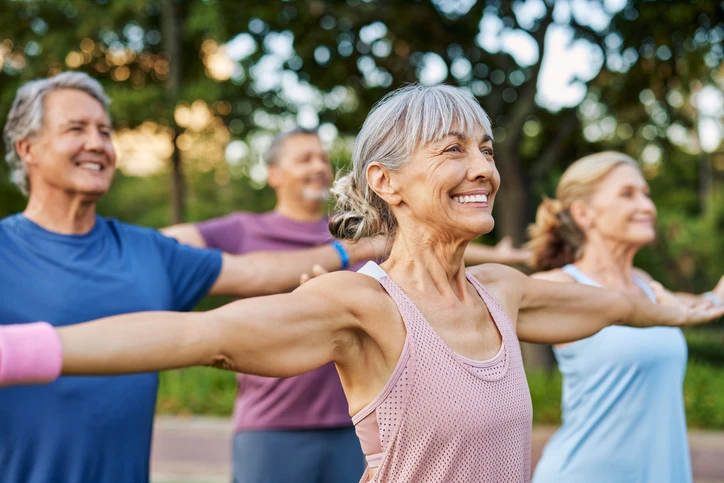 senior citizens excercising
